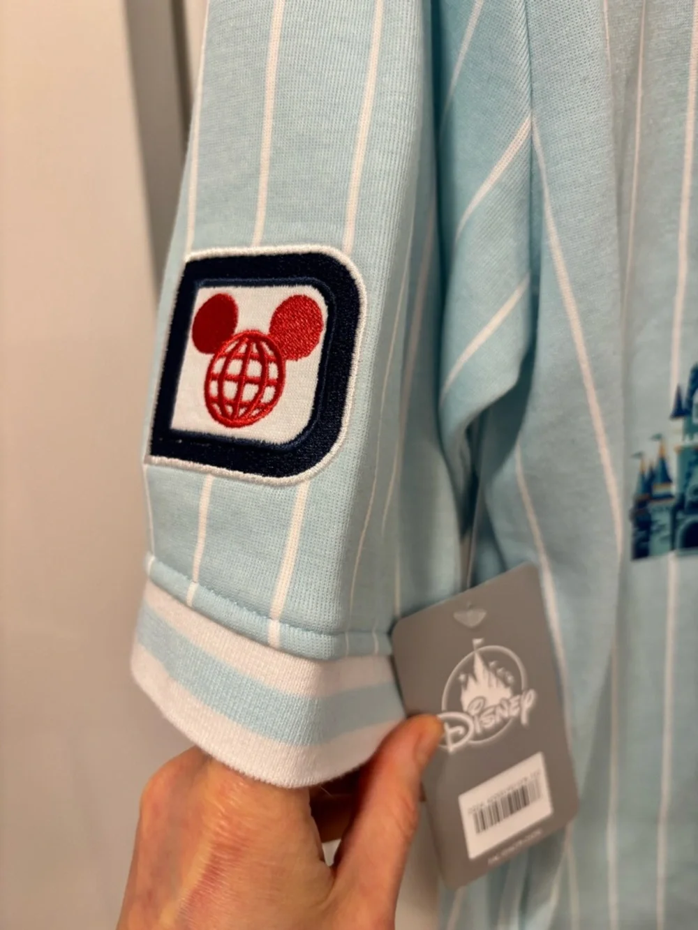 NWT Walt Disney World Pinstripe Baseball Jersey Size XS - Picture 3 of 5